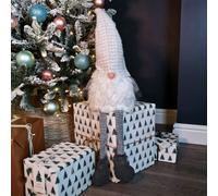 Samuel Alexander 79Cm Battery Operated Christmas Gonk With Dangly Legs Decoration In Light Grey