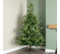 Samuel Alexander 7Ft (2.1M) Green Artificial Real Look Grandis Fir Christmas Tree With 2326 Tips & Metal Stand