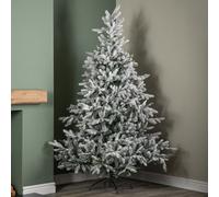 Samuel Alexander 7Ft (2.1M) Snowy Grandis Fir Artificial Christmas Tree With 2326 Tips & Metal Stand