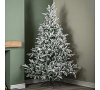 Samuel Alexander 7ft (2.1m) Snowy Grandis Fir Artificial Christmas Tree with 2326 Tips & Metal Stand
