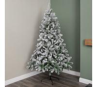 Samuel Alexander 7Ft (2.1M) Snowy Imperial Pine Green Fir Christmas Tree With Metal Stand