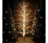 Samuel Alexander 7ft (2.1m) White Modelling Micro Dot Tree with 1,700 Twinkling LEDs in Warm white