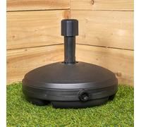 Samuel Alexander 7Kg Or 7 Litre Capacity Water Filled Garden Parasol Umbrella Base In Black