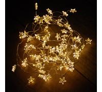 Samuel Alexander 80 Led (2M) Outdoor Warm White Star Cluster Christmas Lights Microbrights Timer