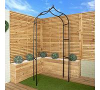 Samuel Alexander 80cm x 45cm Large Cottage Heavy Duty Black Metal Herbaceous Garden Plant Support Grow Through | Size: 80 cm x 45 cm Samuel Alexander Black 80 cm x 45 cm