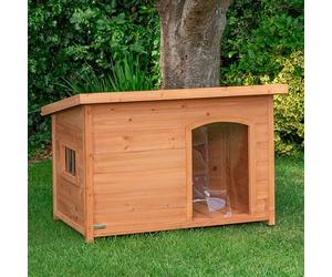 Samuel ALEXANDER 82cm x 1.16m Large Outdoor Garden Wooden Dog House Kennel with Window