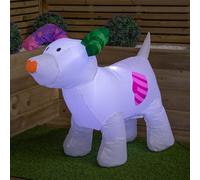 Samuel Alexander 85Cm The Snowman And The Snowdog Indoor Outdoor Light Up Christmas Inflatable
