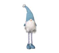 Samuel ALEXANDER 89cm Blue Standing Christmas Gonk Decoration with Extendable Legs and Knitted Hat