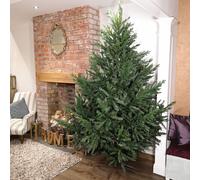 Samuel Alexander 8ft (2.40m) Tall Green Glenshee Spruce Artificial Christmas Tree with PE & PVC Branches Samuel Alexander Green