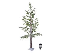 Samuel Alexander 8ft (2.40m) Tall Light up Christmas Snow Tree with 412 Warm White LEDs Samuel Alexander White