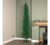 Samuel Alexander 8ft (2.4m) Green Artificial Pencil Christmas Tree With Green Metal Stand & 460 Tips Samuel Alexander Green