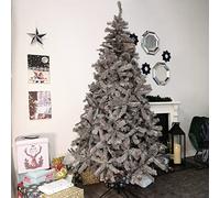 Samuel ALEXANDER 8ft (2.4m) Plain Grey Colorado Spruce Wrapped Christmas Tree 1097 Tips