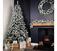 Samuel ALEXANDER 8ft (2.4m) Snow Flocked Woodcote Spruce Artificial Christmas Tree