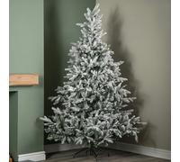 Samuel Alexander 8ft (2.4m) Snowy Grandis Fir Artificial Christmas Tree with 2935 Tips & Metal Stand