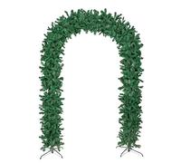 8ft Double Door Artificial Christmas Tree Arch in Green with 1296 Tips