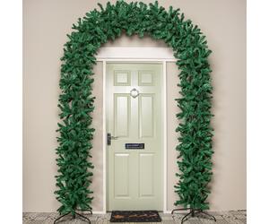 Samuel Alexander 8ft (2.50m) Double Door Artificial Christmas Tree Arch in Green with 1296 Tips Samuel Alexander Green 8ft
