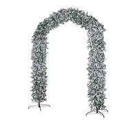 Samuel Alexander 8ft Double Door Snow Flocked Christmas Tree Arch with 2000 Tips in Green Samuel Alexander Green