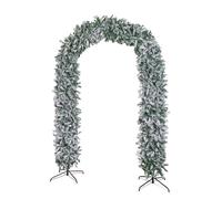 Samuel Alexander 8ft Single Door Flocked Christmas Tree Arch with 2000 Tips in White Samuel Alexander White