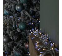 Samuel Alexander 9.3m 720 LED Cluster String Lights with Timer in White on Clear Cable Samuel Alexander White