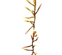 Samuel Alexander 9.3m LED Cluster String Lights with Timer in Vintage Gold & Red Samuel Alexander Red