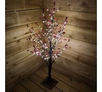 Samuel Alexander 90cm 3ft Christmas Lit Black Twig Tree Red Berry 240 Warm White LED Samuel Alexander Black
