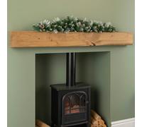 Samuel Alexander 90cm (3ft) Frosted Glacier Christmas Swag with Pine Cones