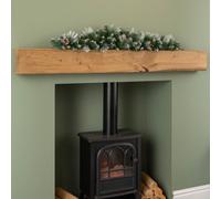 Samuel Alexander 90Cm (3Ft) Frosted Glacier Christmas Swag With Pine Cones