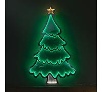 Samuel Alexander 90cm Light up Standing Christmas Tree with Star Infinity Decoration with LEDs