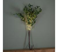 Samuel Alexander 90cm Set of 3 Light up Christmas Mistletoe Twigs with 90 Warm White LEDs (Twigs only)