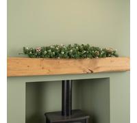 Samuel Alexander 90cm Snow King Fir Christmas Swag Garland with Pine Cones & Snow Tips in Green Samuel Alexander Green
