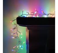 Samuel Alexander 960 LED 12m Premier Cluster Indoor Outdoor Multi Function Mains Operated Christmas Lights with Timer on Clear Cable in Multicoloured Samuel Alexander Multicolor