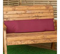 Samuel Alexander 99 x 20 x 5cm Cushion Back for 2 Seater Wooden Garden Bench in Burgundy