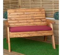 Samuel Alexander 99 x 41cm Cushion Base for 2 Seater Wooden Garden Bench in Burgundy