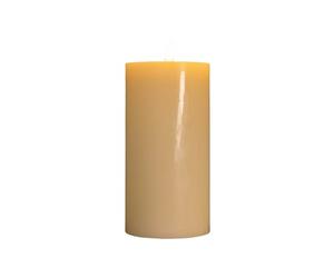 Samuel ALEXANDER 9cm x 18cm Cream Wax Melted Pool Effect Candle with Timer Function and Warm White LED