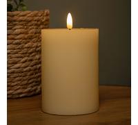 Samuel Alexander 9Cmx13Cm Cream Wax Melted Pool Effect Candle With Timer Function And Warm White Led