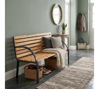 Samuel Alexander Ambleside 2 Seater Wooden & Metal Indoor Bench