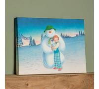 Samuel Alexander Battery Operated 30X40Cm Colour Change Led Snowman Snowdog & Billy Canvas Wall Art
