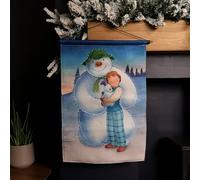 Samuel ALEXANDER Battery Operated 60cm x 40cm Light up The Snowman and Snowdog Hanging Christmas Wall Art