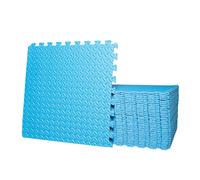 8 x Blue Foam Protective Floor Tiles Mats 60x60cm For Gyms, Garages, Play Mats