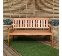 Samuel Alexander Cartmel 3 Seater Outdoor Wooden Garden Patio Bench