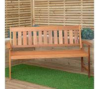 Samuel Alexander Cartmel 3 Seater Outdoor Wooden Garden Patio Bench