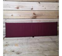 Samuel Alexander Charles Taylor 3 Seater Bench Wooden Chair Back Cushion In Burgundy Samuel Alexander Burgundy
