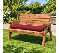 Samuel Alexander Charles Taylor Burgundy Waterproof Three Seater Base Cushion Samuel Alexander Burgundy