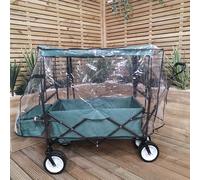 Samuel Alexander Clear Waterproof Cover Only for Folding Festival Camping Storage Trolley in Green Samuel Alexander Green