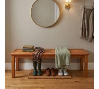 Samuel Alexander Coniston 2 Seater Wooden Indoor Bench Stool in Brown Samuel Alexander Brown