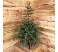 Samuel Alexander Everlands 120Cm (4Ft) Green Grandis Fir Real Look Christmas Tree With 575 Tips