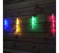 Samuel Alexander Festive 24 Remote Controlled Colour Changing Led Icicle Lights