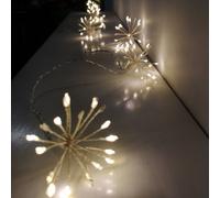 Samuel Alexander Festive Christmas 10 Warm White Led Twinkling Starburst Lights