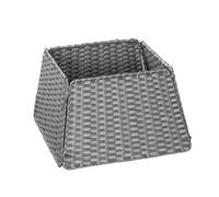 Samuel Alexander Foldable Faux Rattan Christmas Tree Skirt in Grey Samuel Alexander Grey