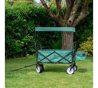 Samuel Alexander Folding Festival Camping Storage Trolley With Canopy & Waterproof Cover 100Kg Capacity